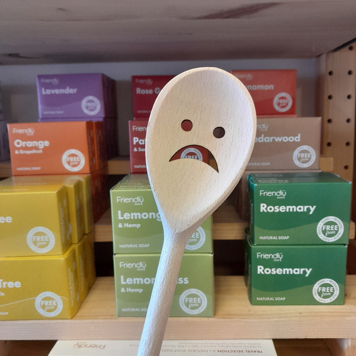 Hell Yeah Sad Face Wooden Spoon