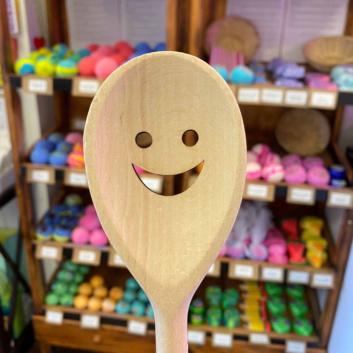 Hell Yeah Smiley Wooden Spoon