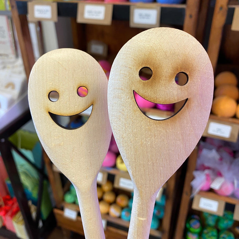 Hell Yeah Smiley Wooden Spoon