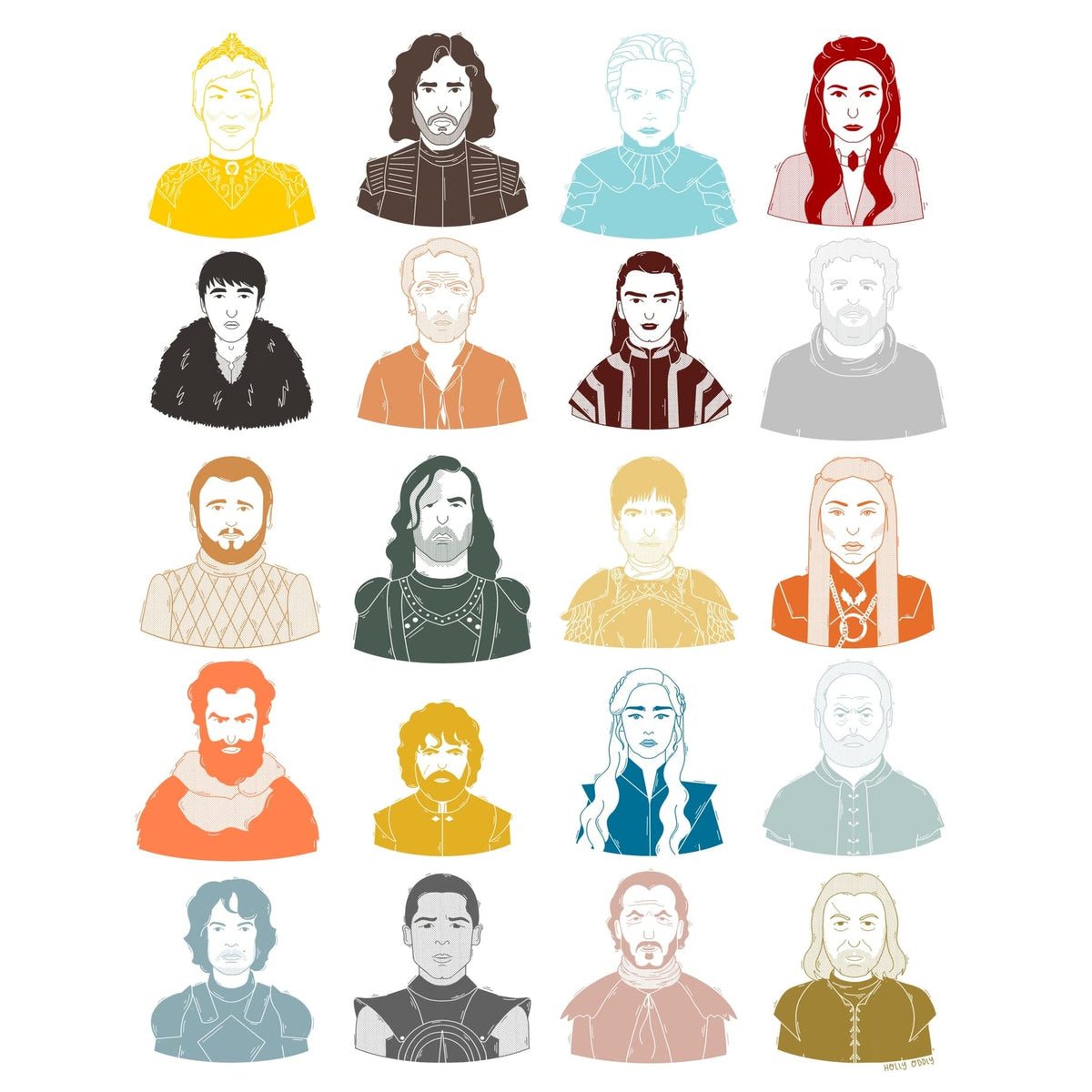 Holly Oddly All Game of Thrones Print