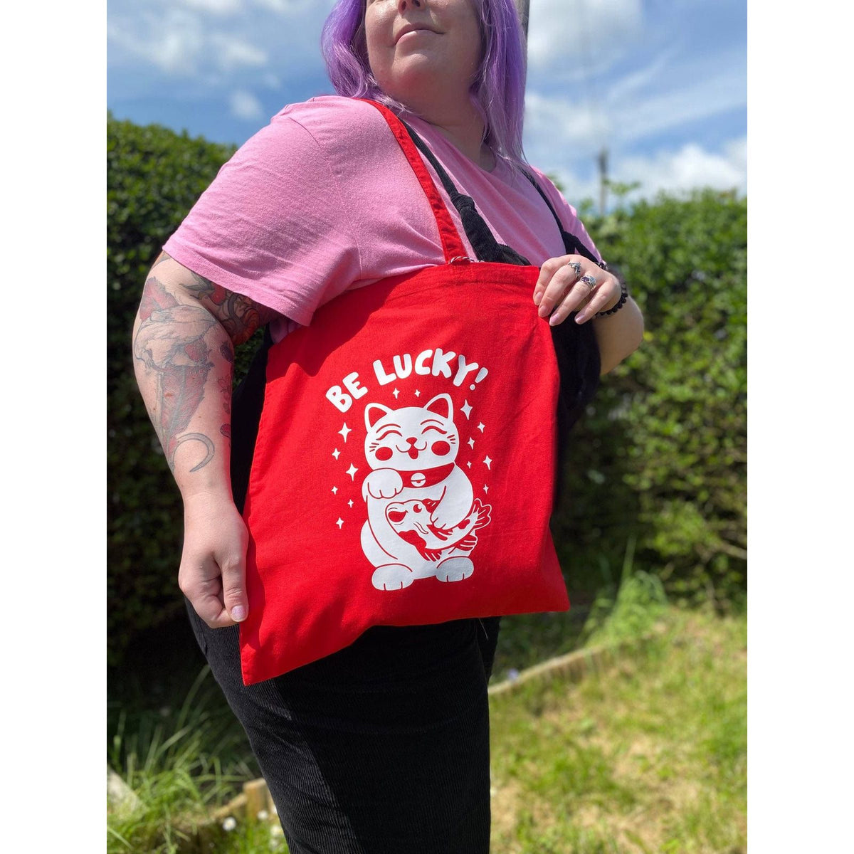 Incognito 'Be Lucky' Tote Bag