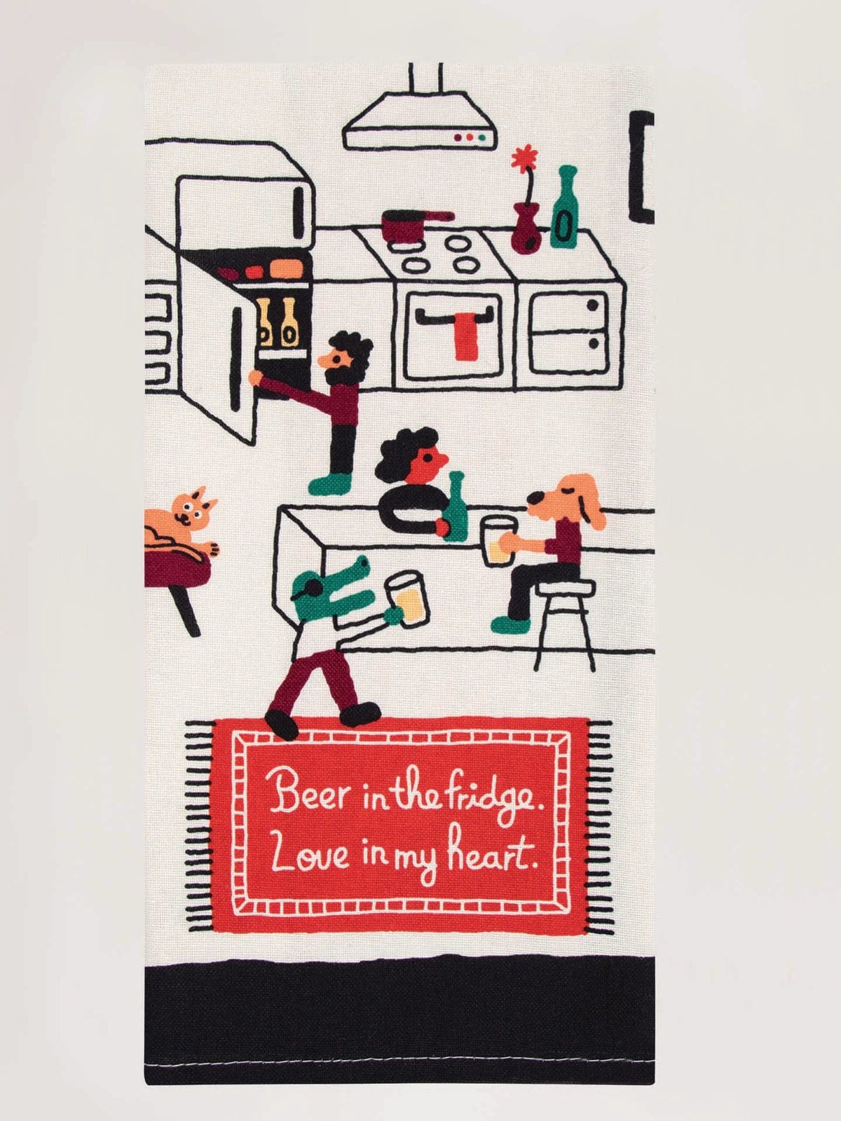 Incognito Beer In the Fridge Dish Towel