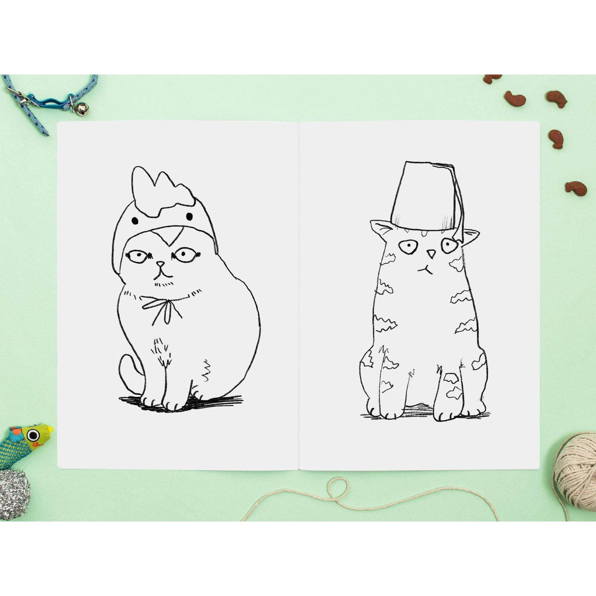 Jo Clark Design Cats in Hats Colouring Book