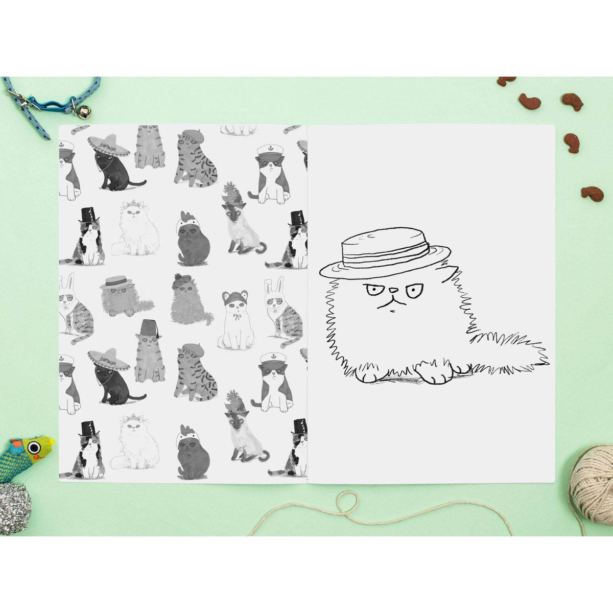 Jo Clark Design Cats in Hats Colouring Book