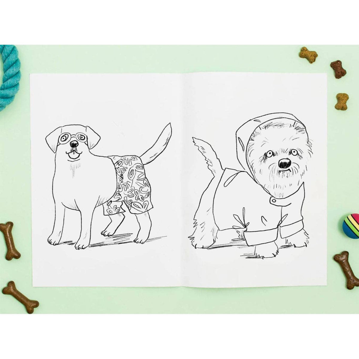 Jo Clark Design Doggy Dress-Up Colouring Book