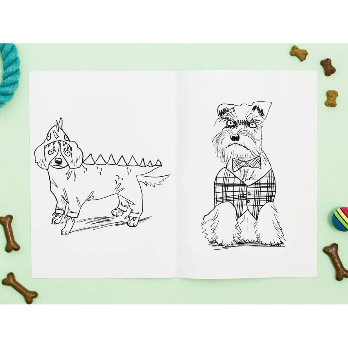 Jo Clark Design Doggy Dress-Up Colouring Book