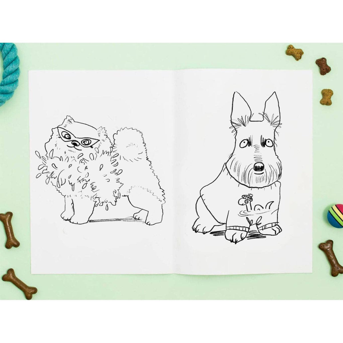 Jo Clark Design Doggy Dress-Up Colouring Book