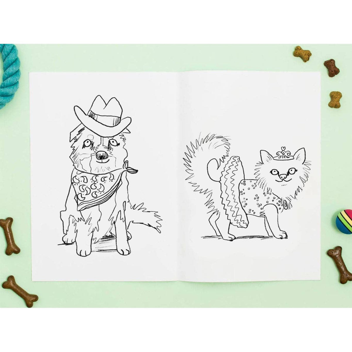 Jo Clark Design Doggy Dress-Up Colouring Book