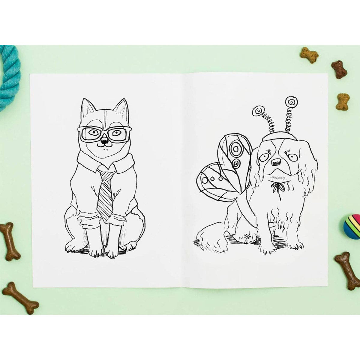 Jo Clark Design Doggy Dress-Up Colouring Book