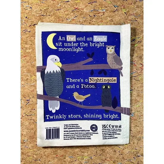 Jo & Nic's Crinkly Cloth Books Nursery Times Crinkly Newspaper - All Sorts of Birds