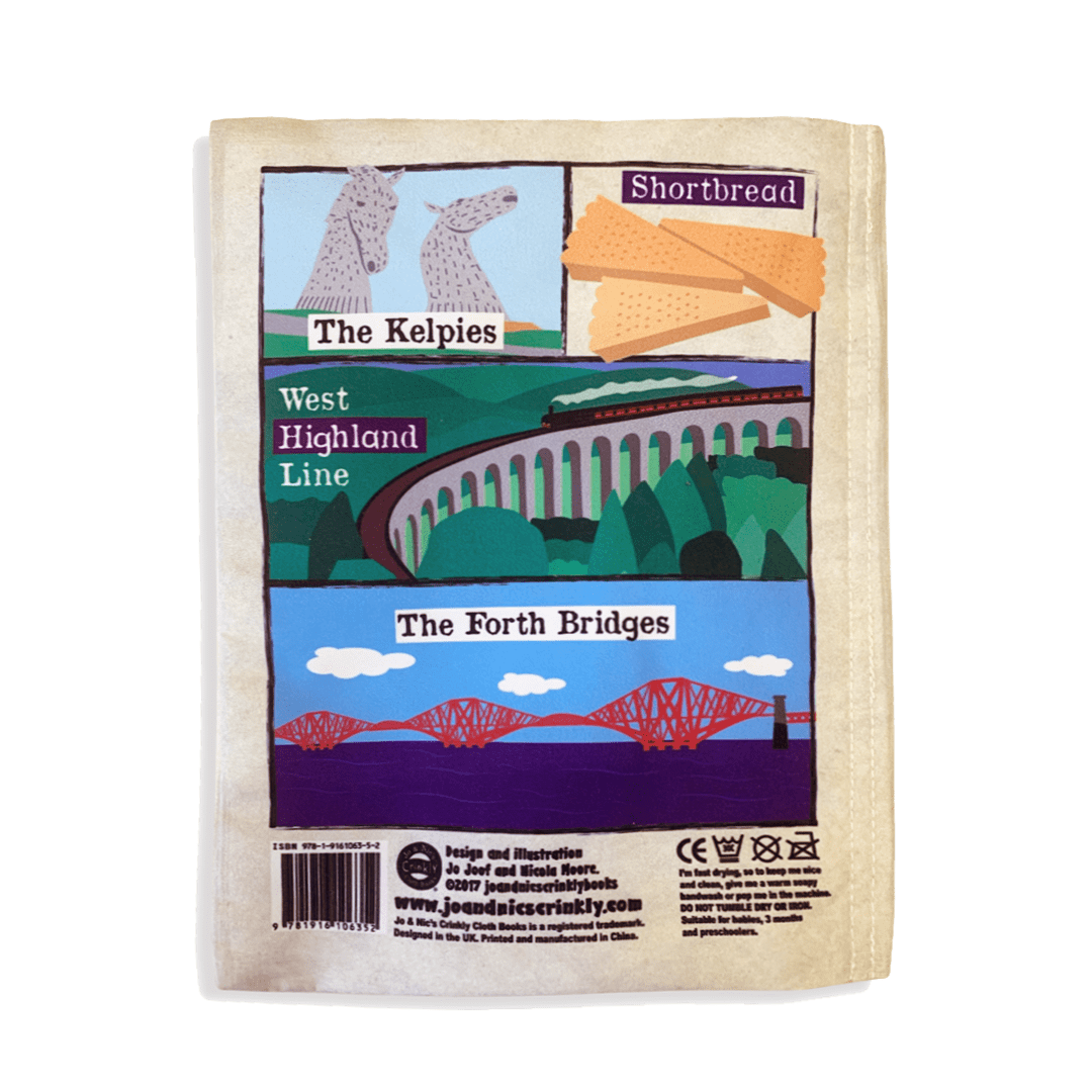 Jo & Nic's Crinkly Cloth Books Nursery Times Crinkly Newspaper - Scotland