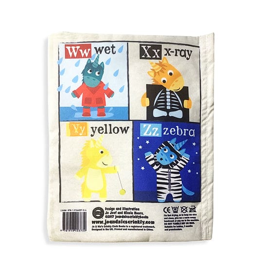 Jo & Nic's Crinkly Cloth Books Nursery Times Crinkly Newspaper - Unicorns