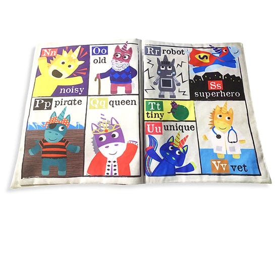 Jo & Nic's Crinkly Cloth Books Nursery Times Crinkly Newspaper - Unicorns
