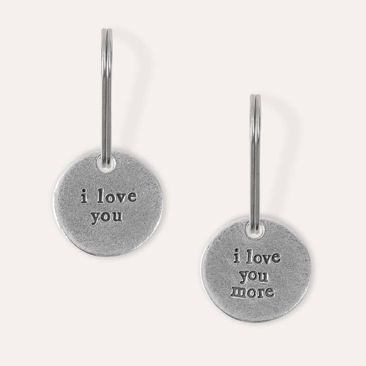 Kutuu 'I Love You' / 'I Love You More' Heart Keychain