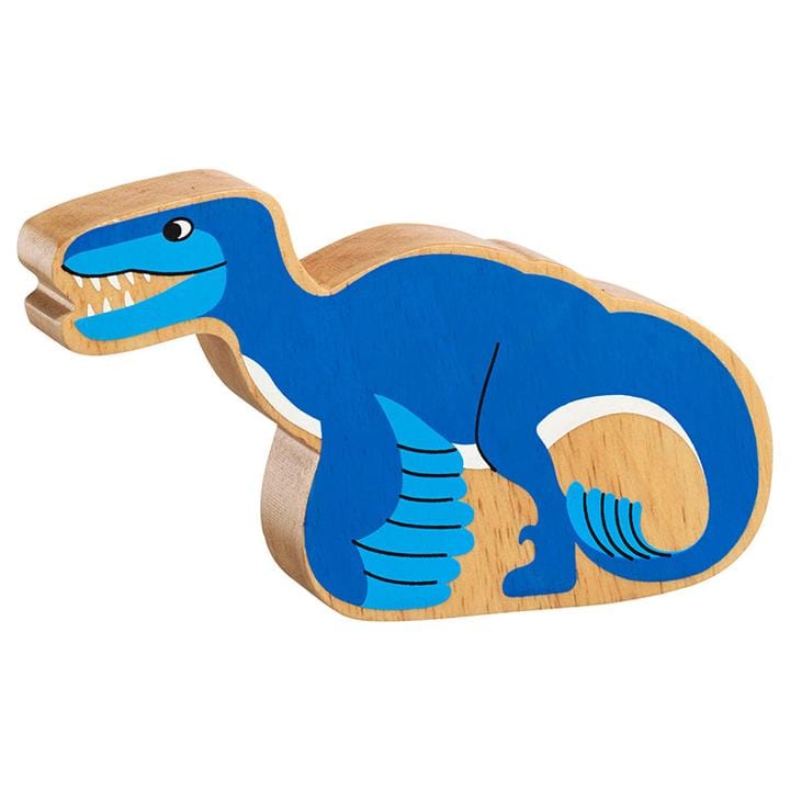 Lanka Kade blue utahraptor Wooden Dinosaur Toy (12 to choose from)