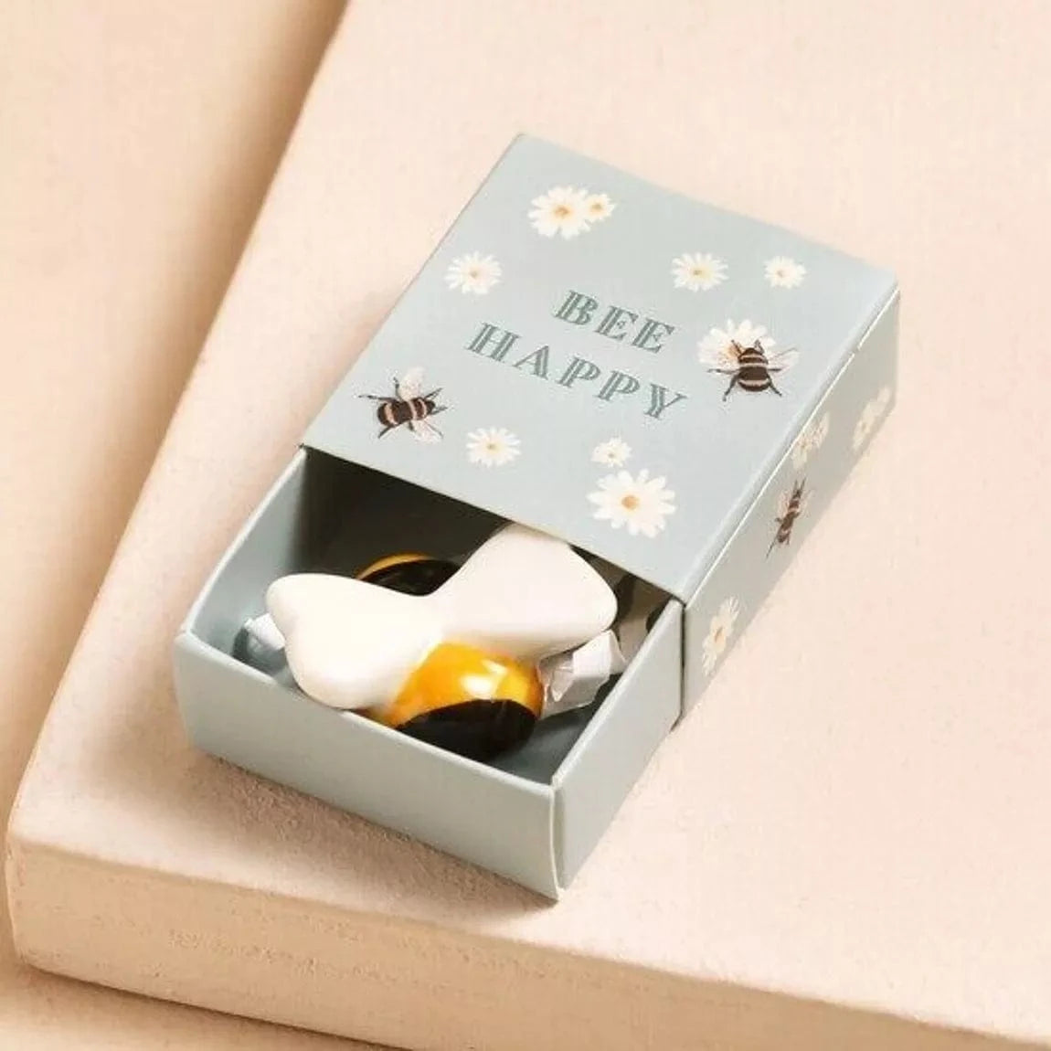 Lisa Angel Bee - Tiny Matchbox Ceramic Token