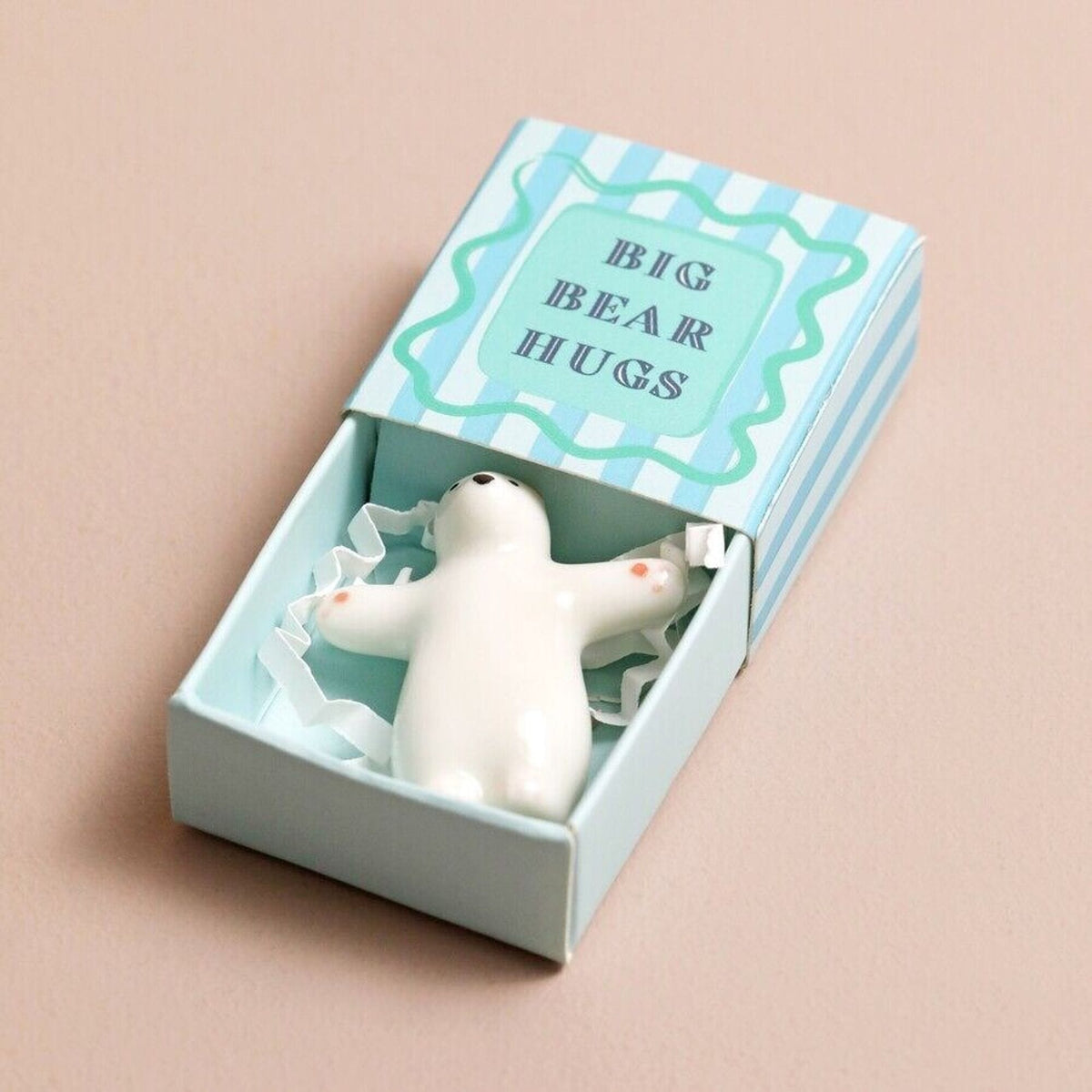 Lisa Angel Tiny Matchbox Ceramic Bear Token