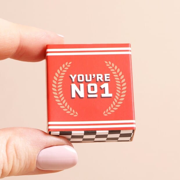 Lisa Angel Tiny Matchbox Ceramic Race Car Token
