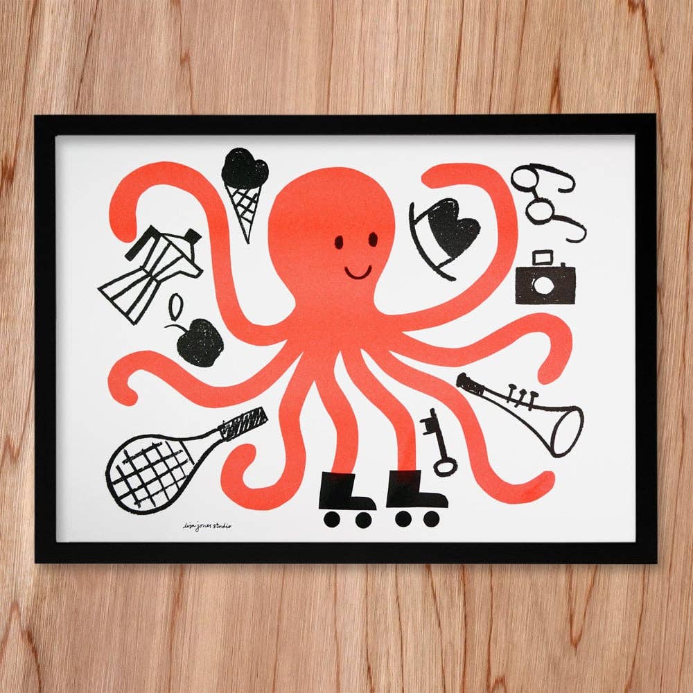Lisa Jones Studio Risograph | Octopus