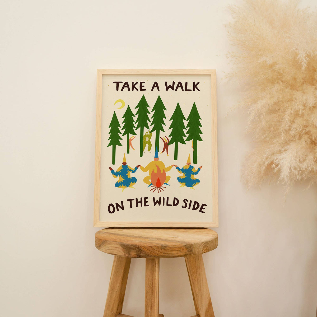 Little Black Cat Illustrated Goods Take A Walk On The Wild Side Print