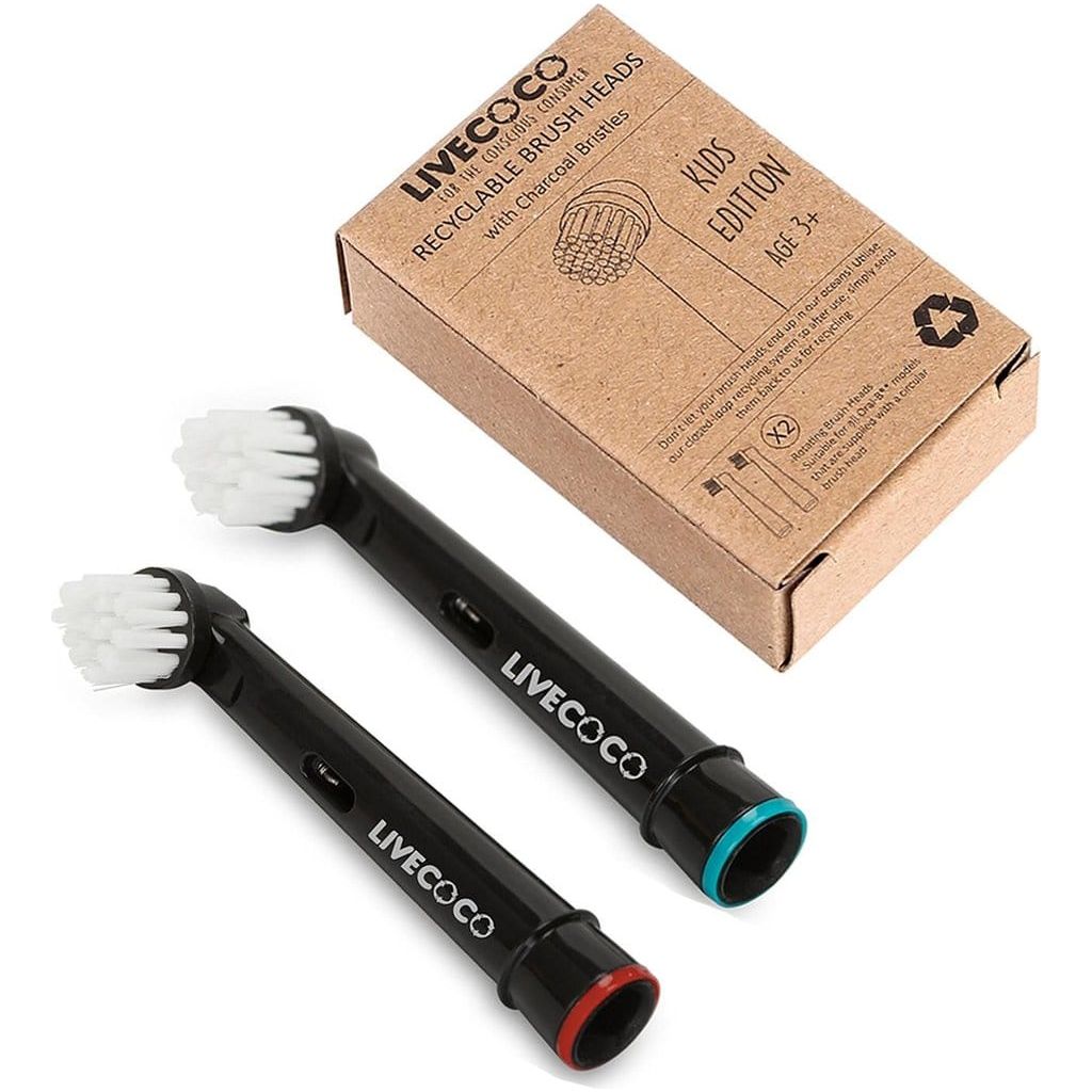 LiveCoco Recycable Brush Heads Kids (Set of 2)