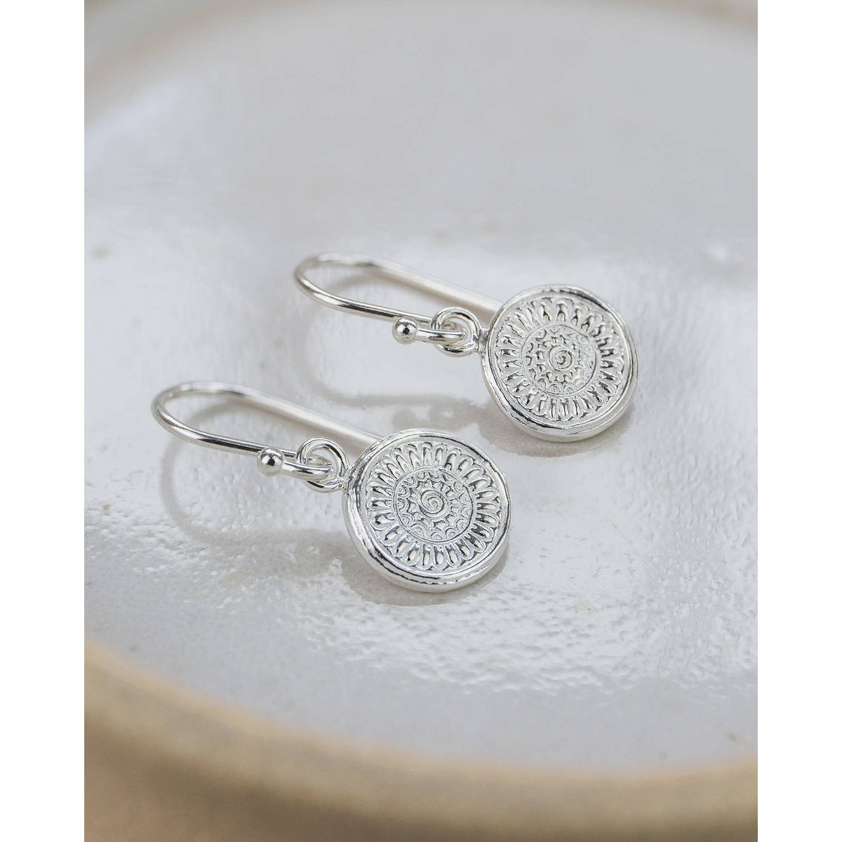 Lucy Kemp Jewellery Sterling Silver Talisman Earrings