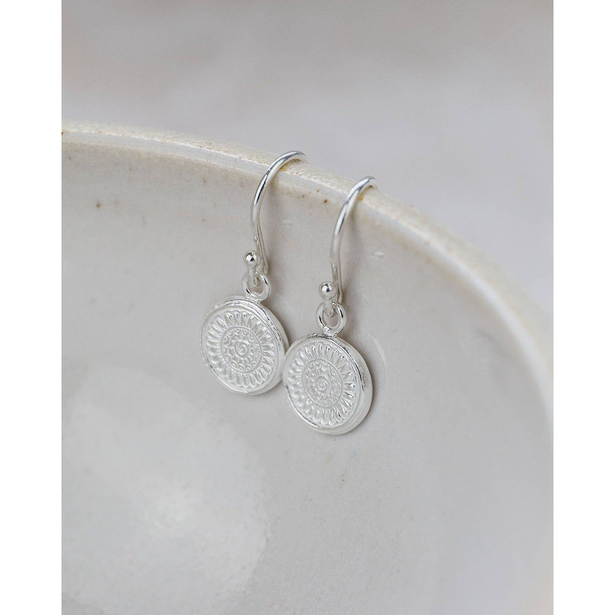 Lucy Kemp Jewellery Sterling Silver Talisman Earrings