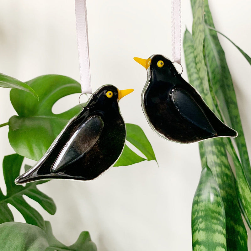 Marc Peters Glass Blackbird Glass Decoration