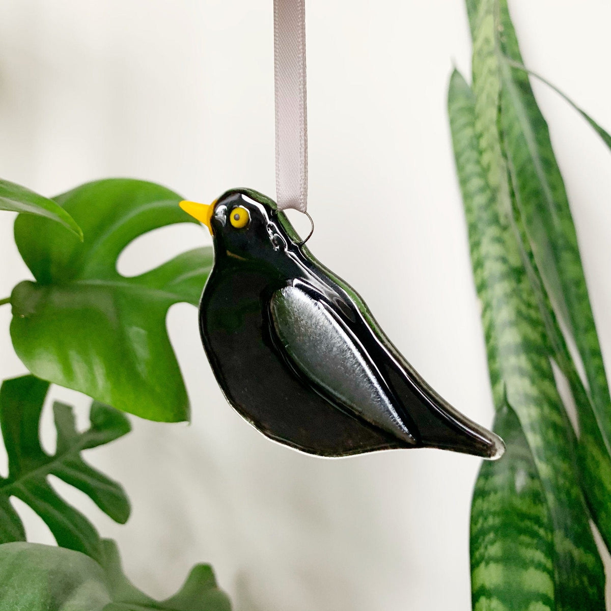 Marc Peters Glass Blackbird Glass Decoration