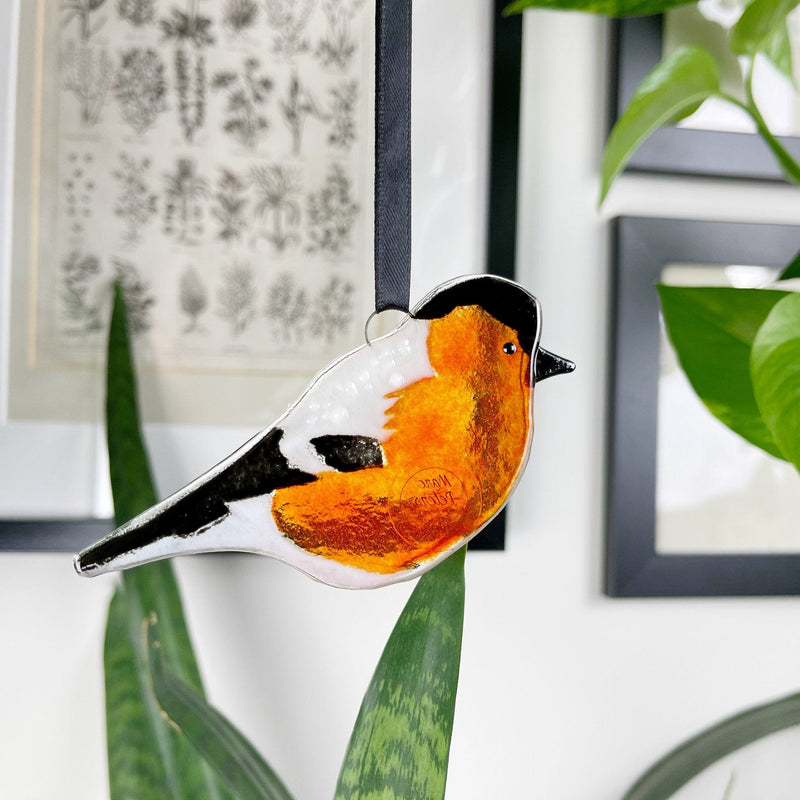 Marc Peters Glass Bullfinch Glass Decoration