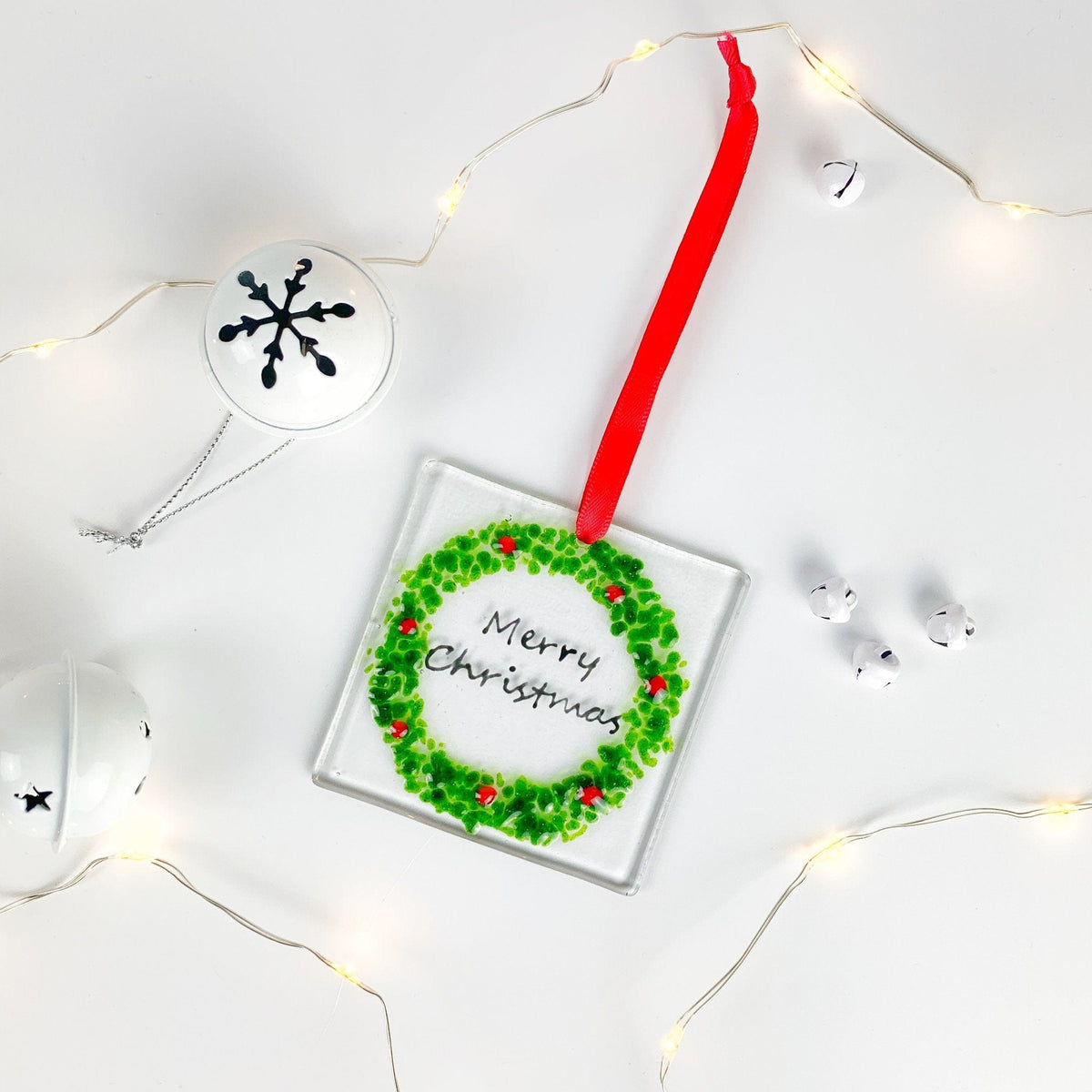 Marc Peters Glass Christmas Wreath Glass Decoration