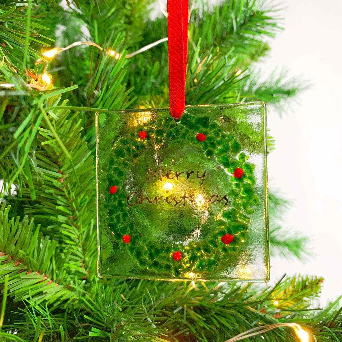 Marc Peters Glass Christmas Wreath Glass Decoration