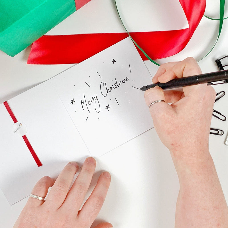 Marc Peters Glass Holly Glass Decoration Greetings Card