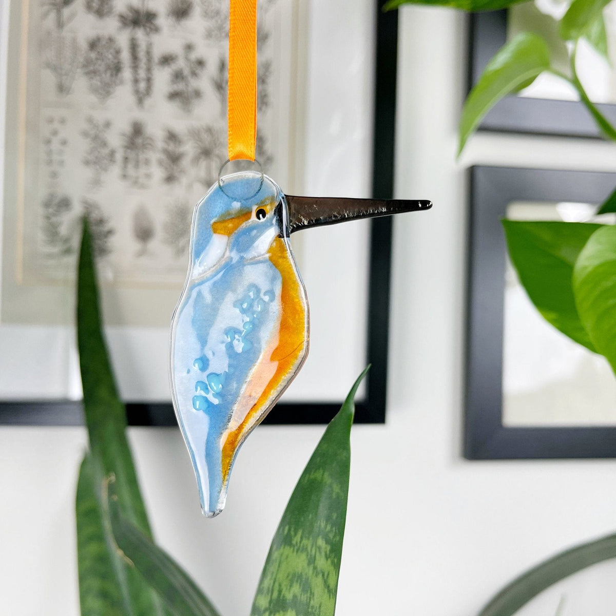 Marc Peters Glass Kingfisher Glass Decoration