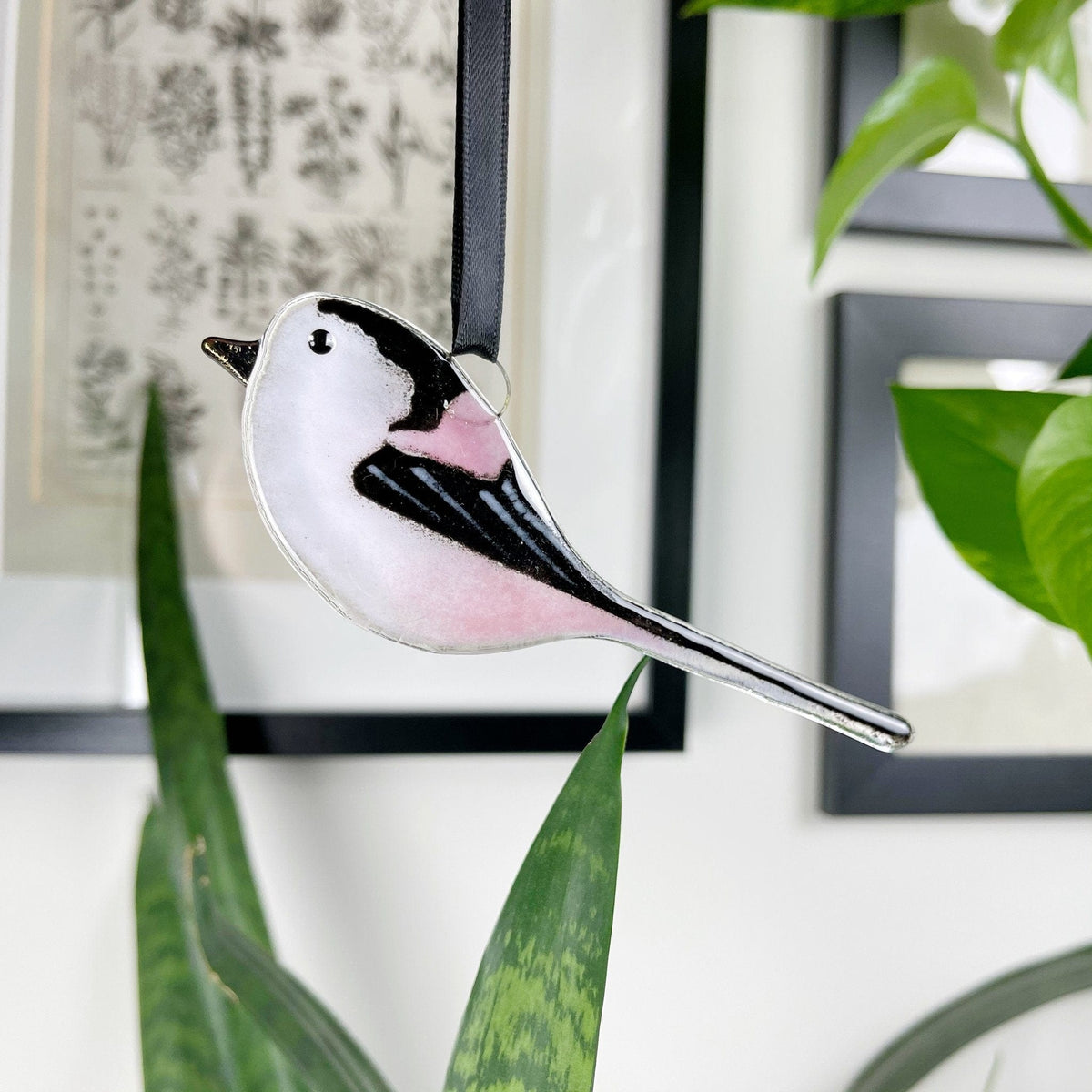 Marc Peters Glass Long-Tailed Tit Glass Decoration