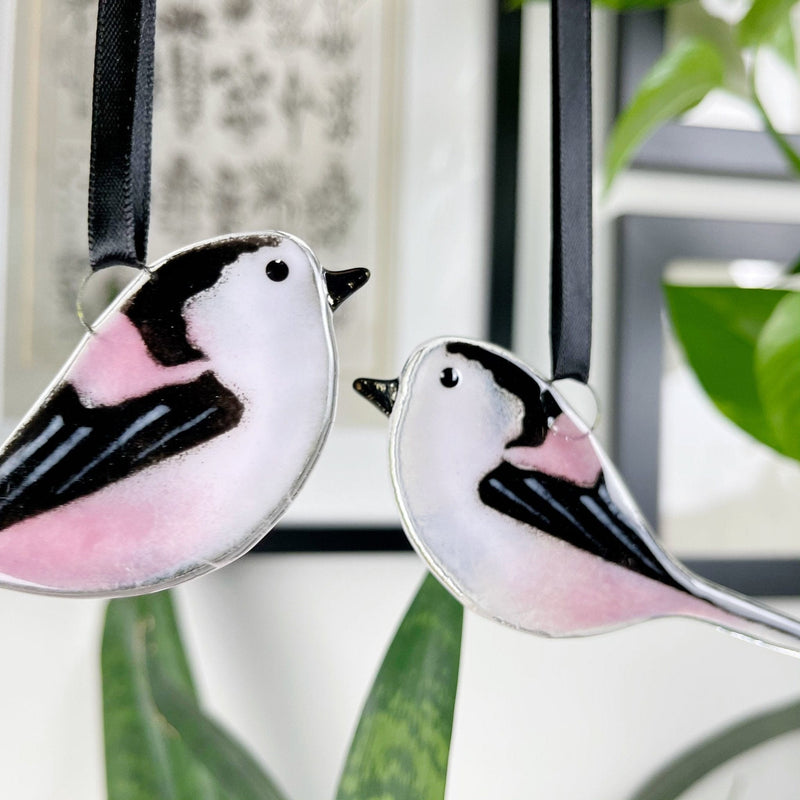 Marc Peters Glass Long-Tailed Tit Glass Decoration