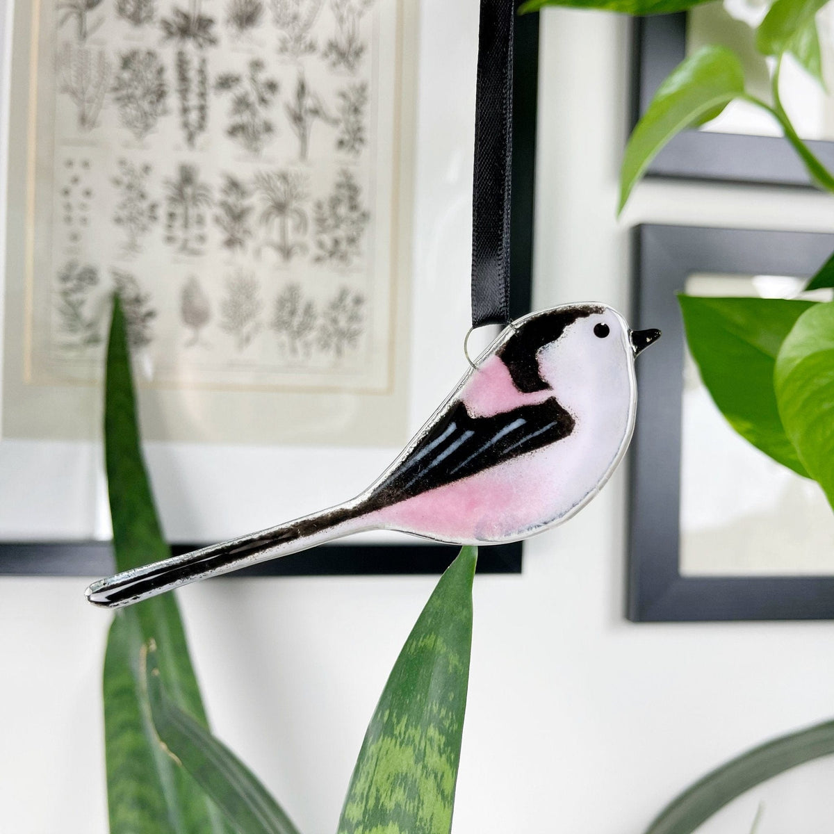 Marc Peters Glass Long-Tailed Tit Glass Decoration