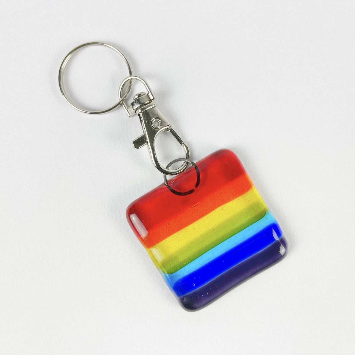 Marc Peters Glass Rainbow Glass Keyring