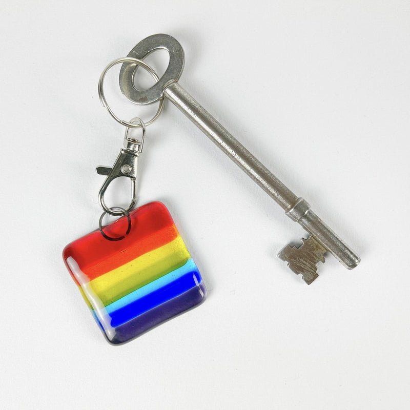 Marc Peters Glass Rainbow Glass Keyring