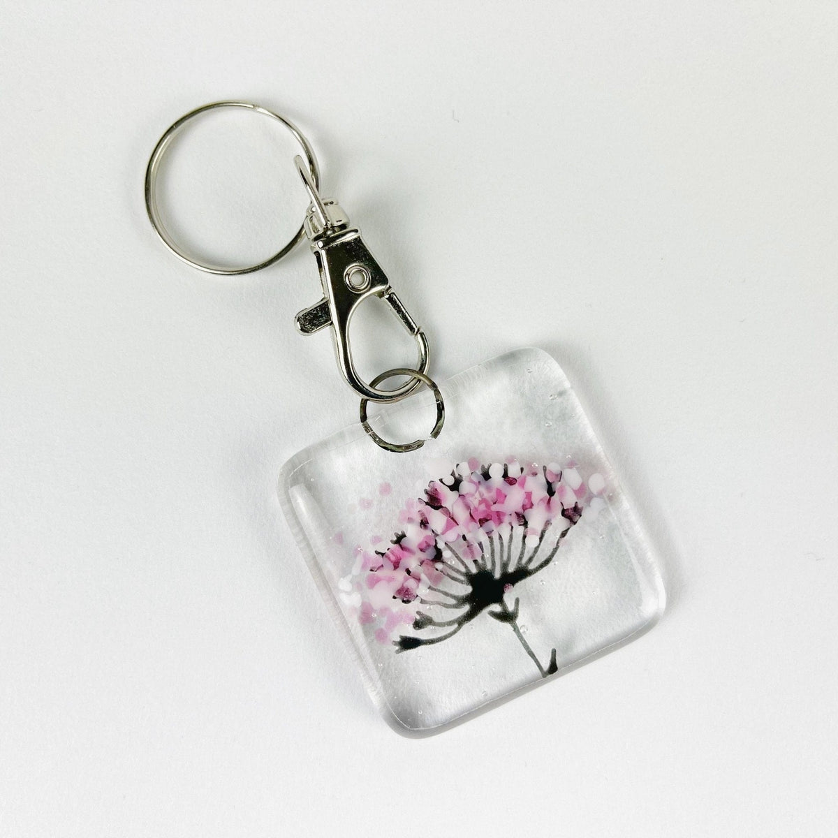 Marc Peters Glass Wildflower Glass Keyring