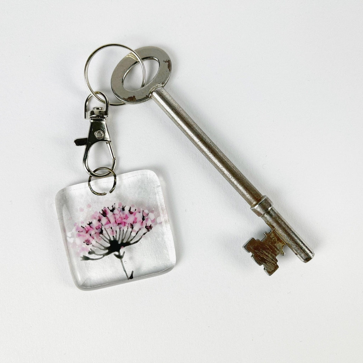 Marc Peters Glass Wildflower Glass Keyring