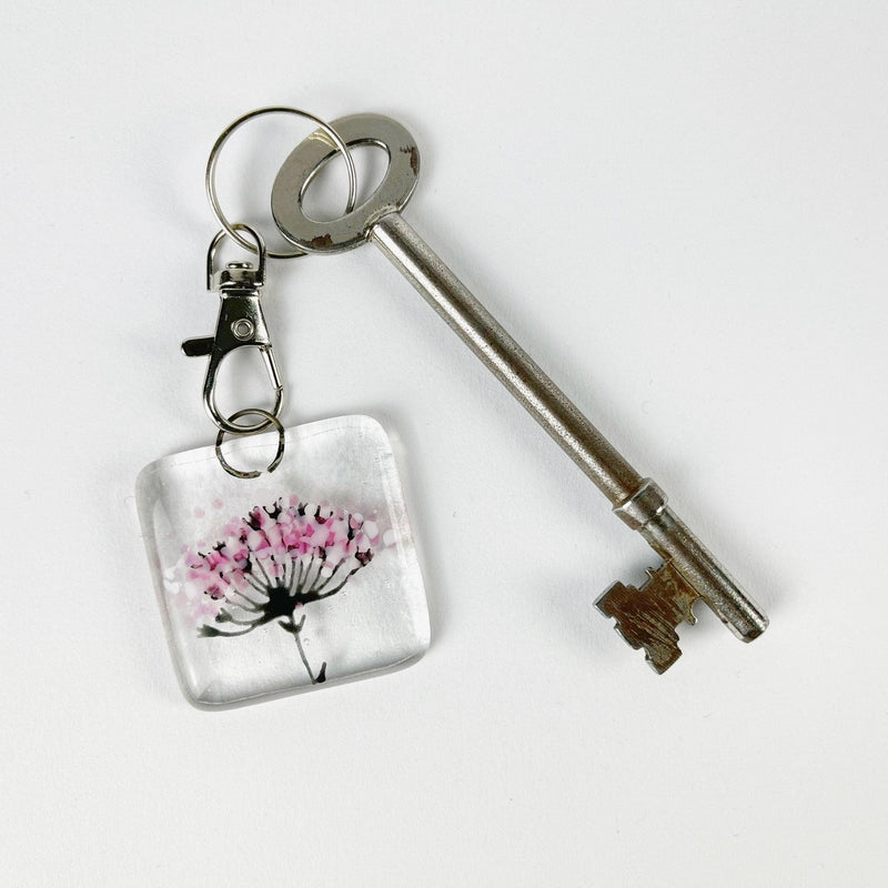 Marc Peters Glass Wildflower Glass Keyring