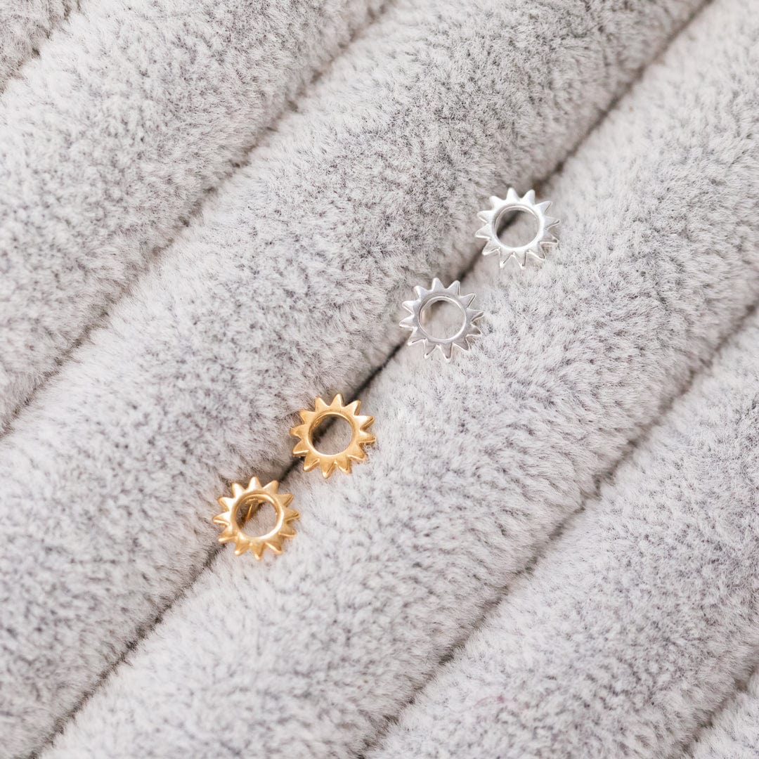 Marion Made 18ct Gold Vermeil Sun Stud Earrings