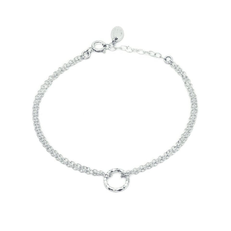 Marion Made Faceted Silver Circle Bracelet