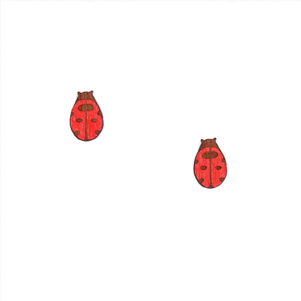 Materia Rica Ladybird Stud Earrings