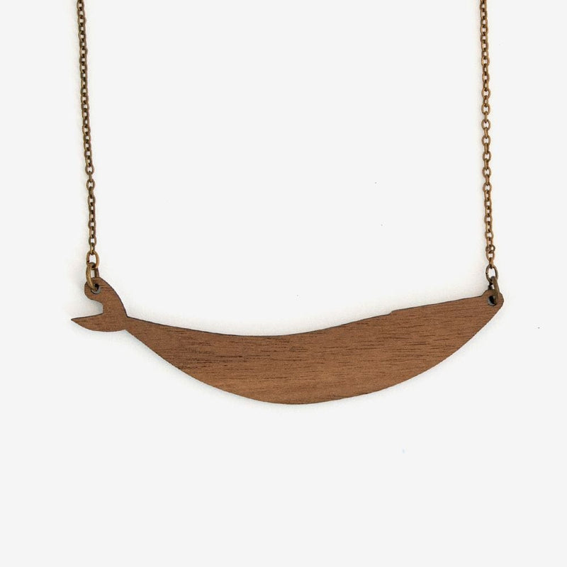 Materia Rica Whale Wooden Necklace