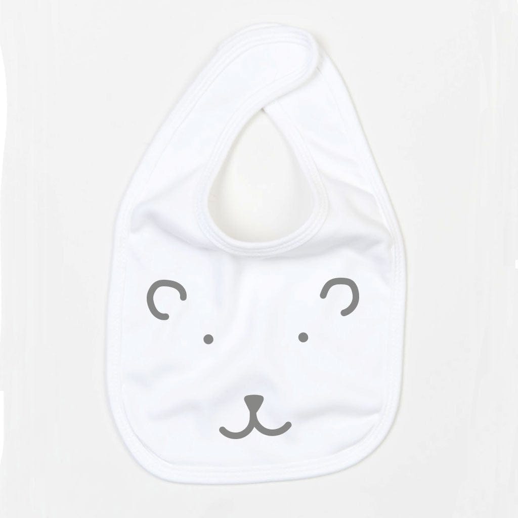 Megan Claire Bear Face Baby Bib