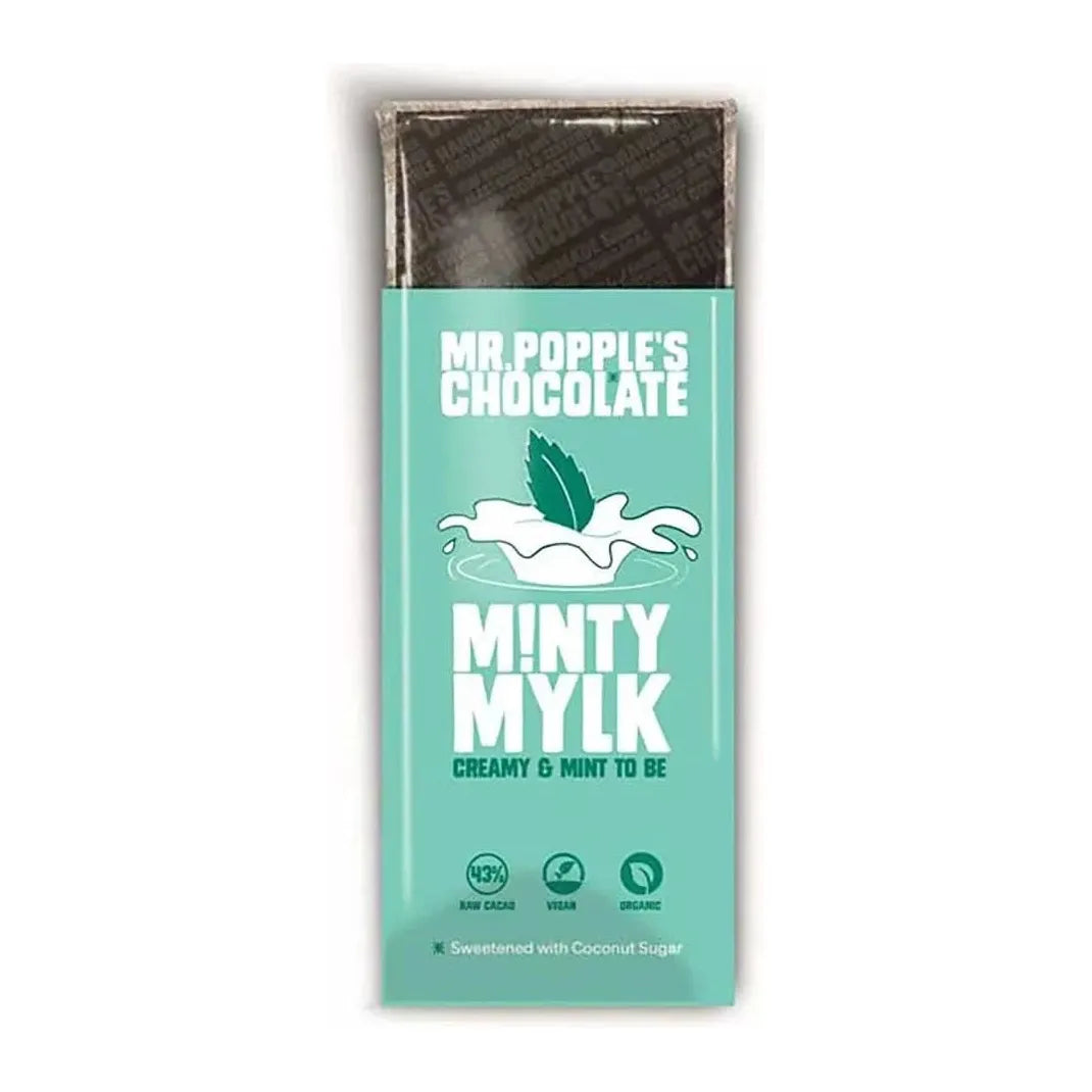 Mr Popple's Chocolate Minty Mylk Vegan Chocolate Bar