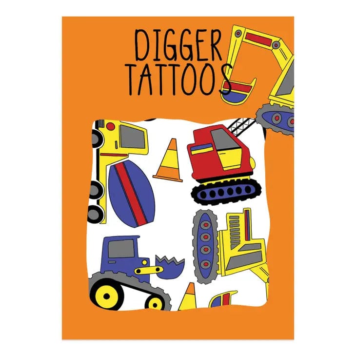 Neon Magpie Digger Transfer Tattoos