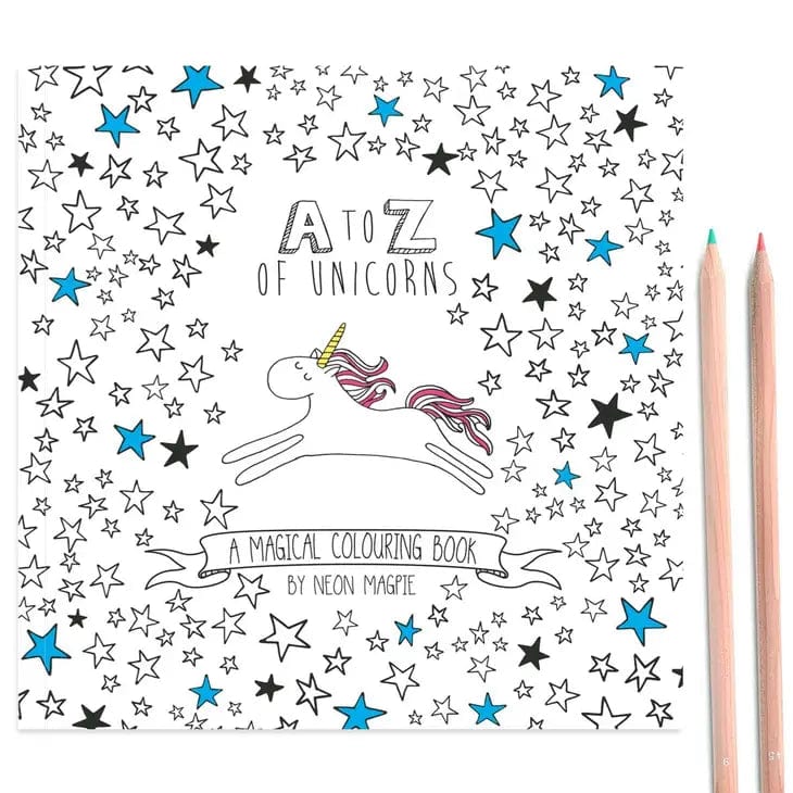 Neon Magpie Unicorn Colouring Book